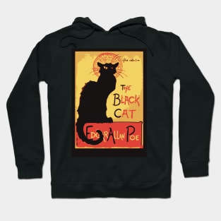 Black cat book cover Hoodie